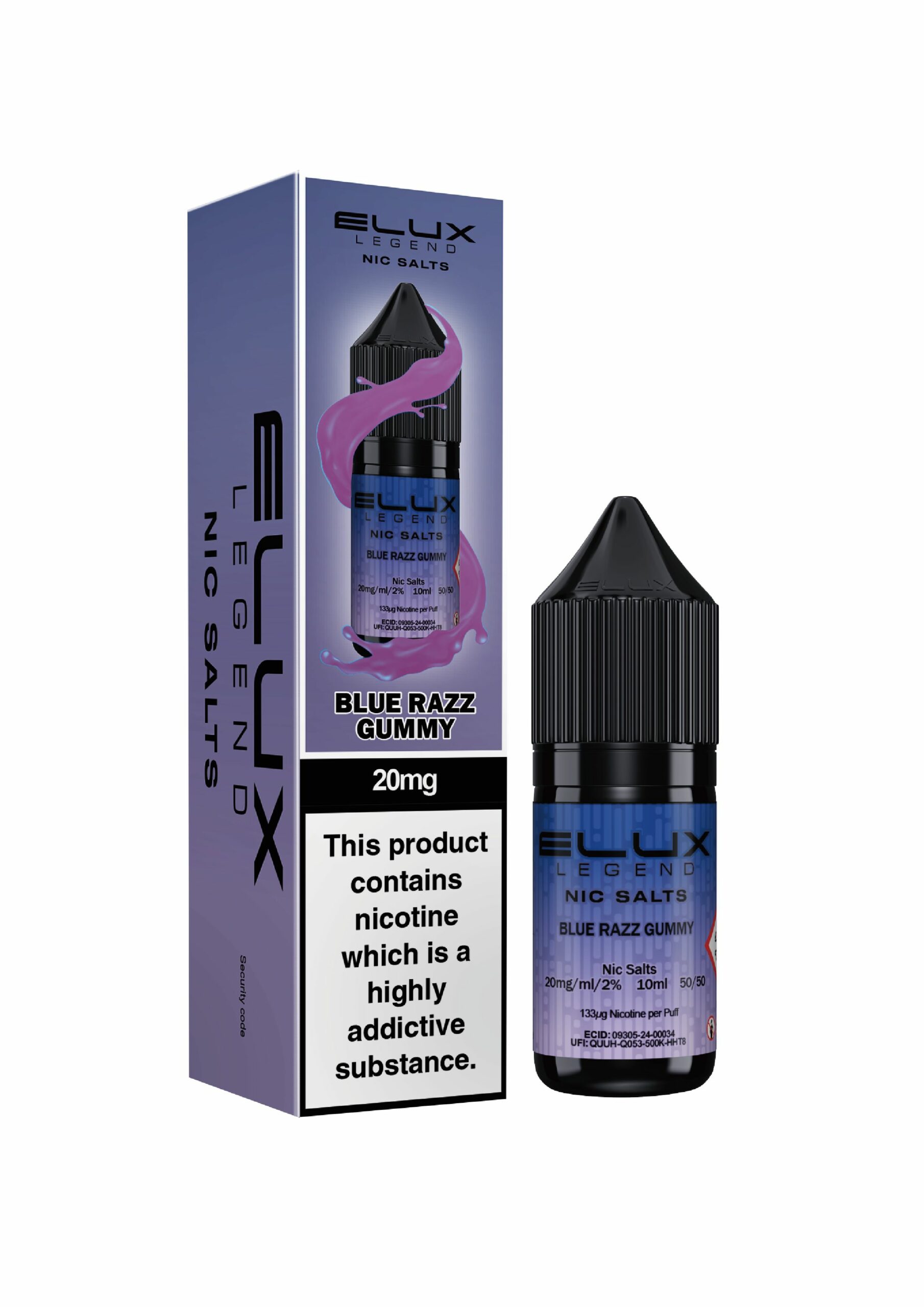 Blue Razz Gummy | Elux Legend - Nic Salt (10ml)