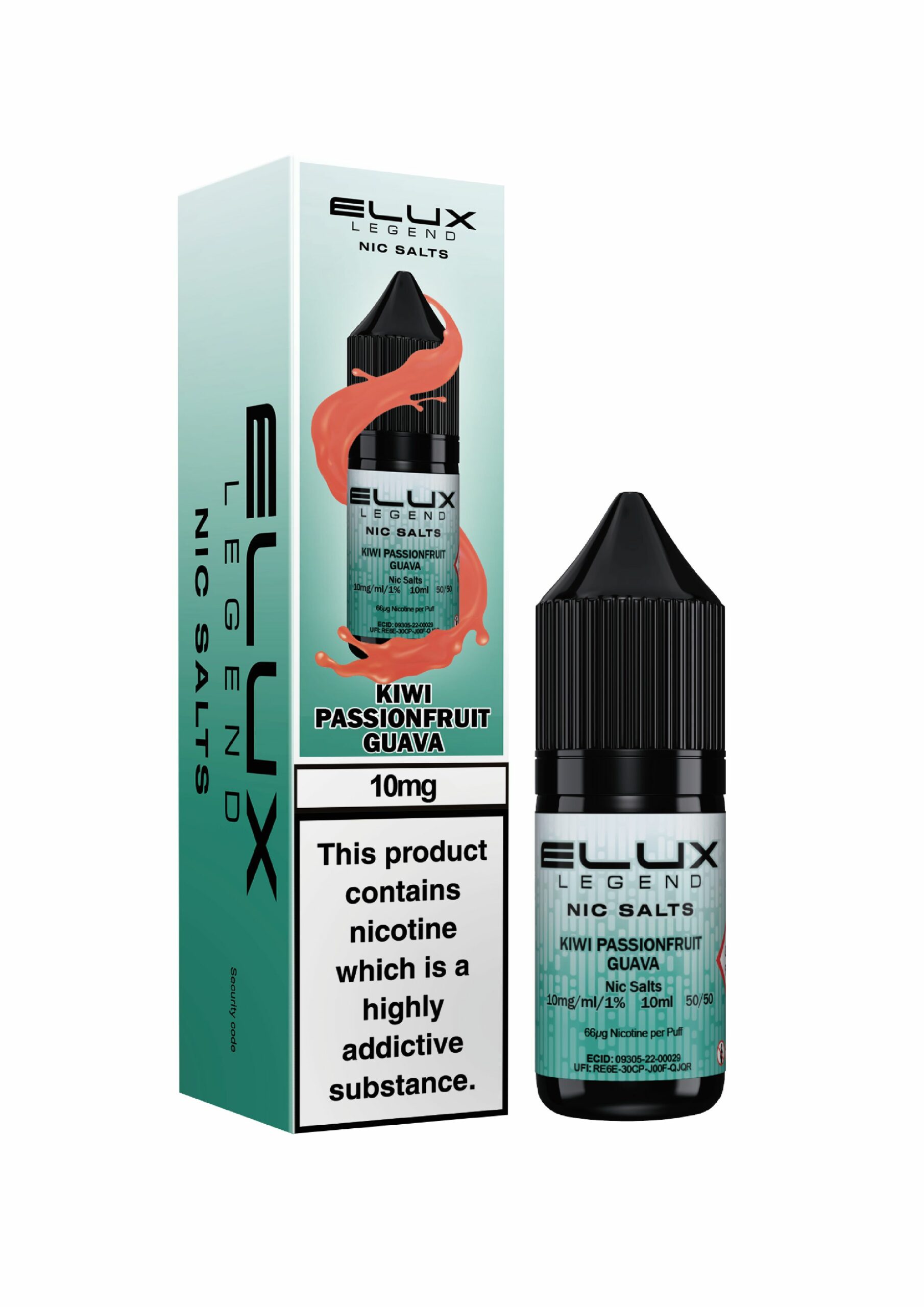 Kiwi Passionfruit Guava | Elux Legend - Nic Salt (10ml)