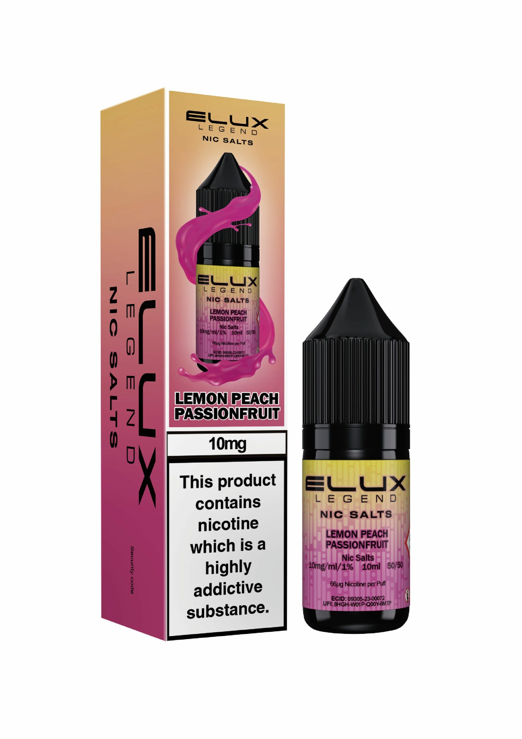 Lemon Peach Passionfruit | Elux Legend - Nic Salt (10ml)