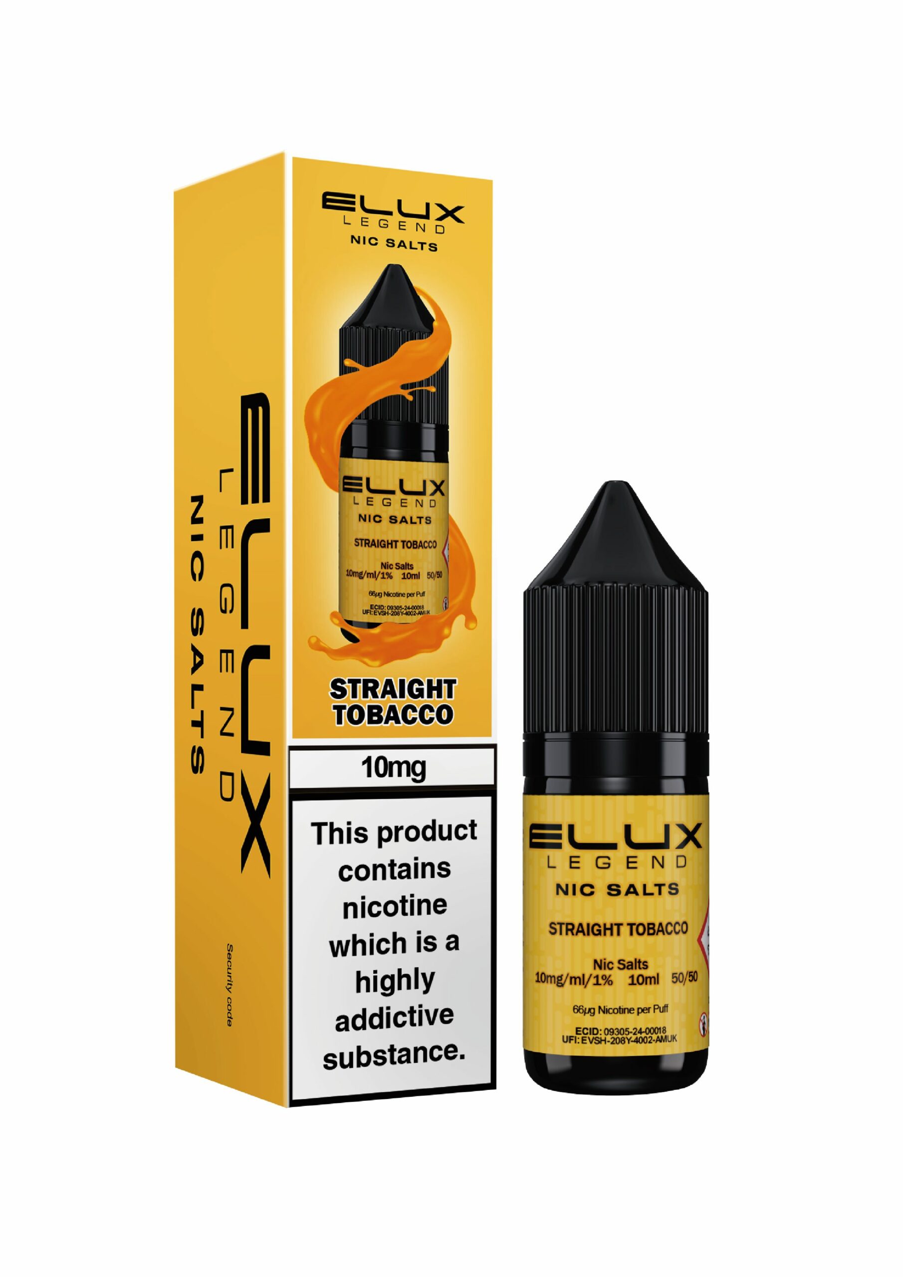 Straight Tobacco | Elux Legend - Nic Salt (10ml)