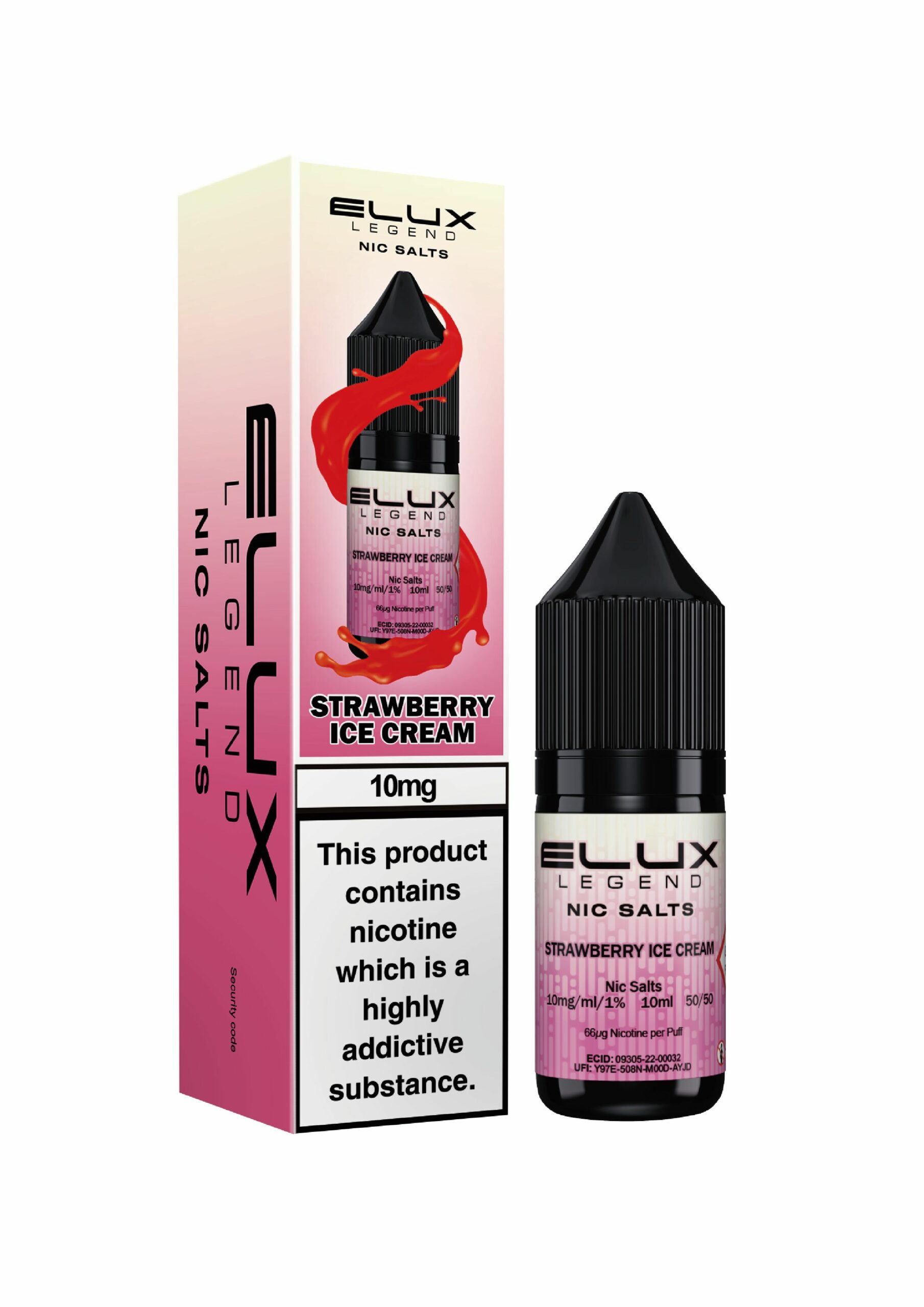Strawberry Ice Cream | Elux Legend - Nic Salt (10ml)