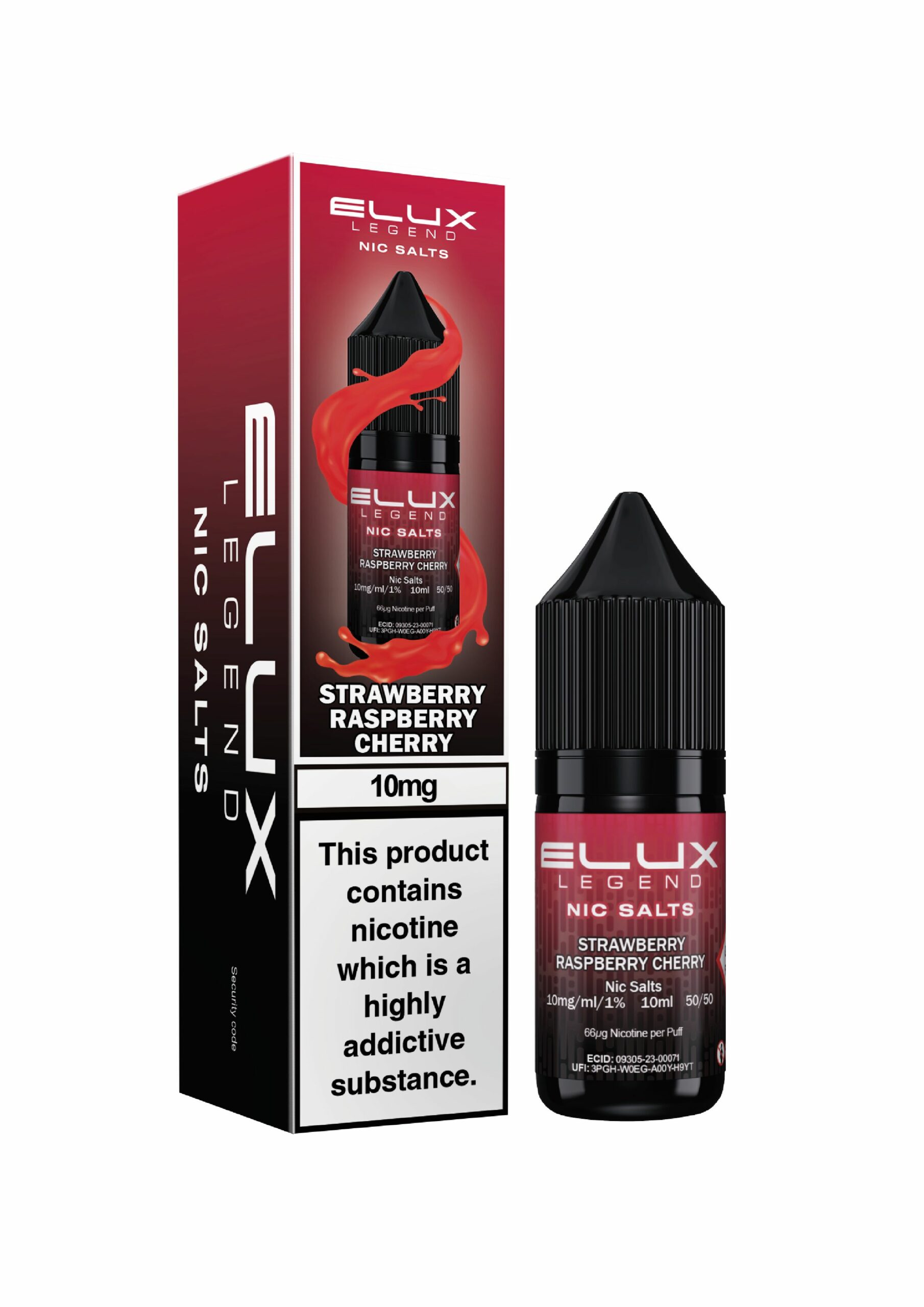 Strawberry Raspberry Cherry | Elux Legend - Nic Salt (10ml)