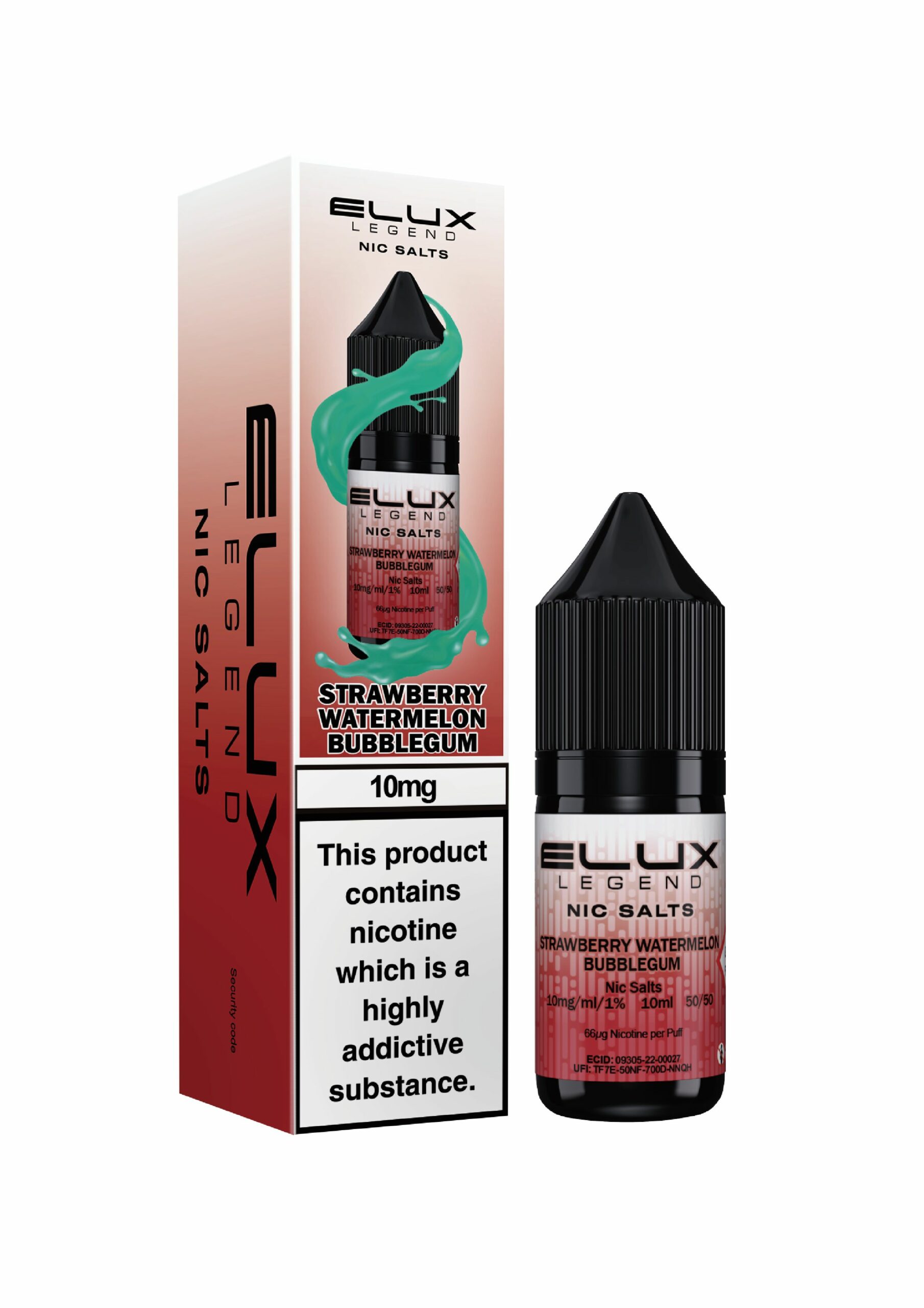 Strawberry Watermelon Bubblegum | Elux Legend - Nic Salt (10ml)